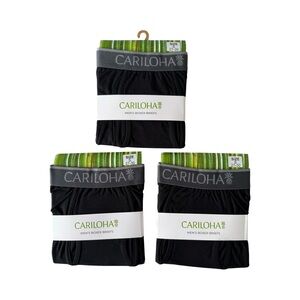 Cariloha Bamboo Boxer Briefs Bundle Of 3 Black NWT Size S (27-30)